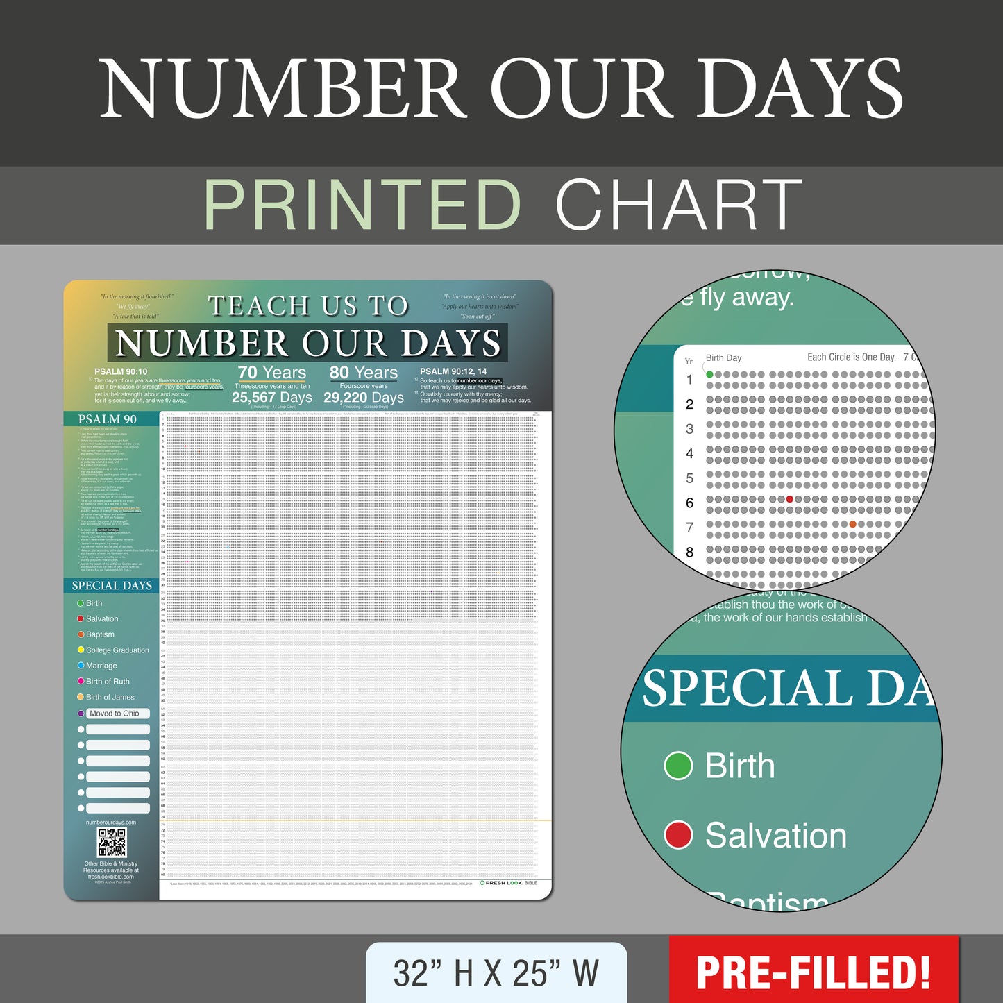 Number Our Days Chart (PVC)