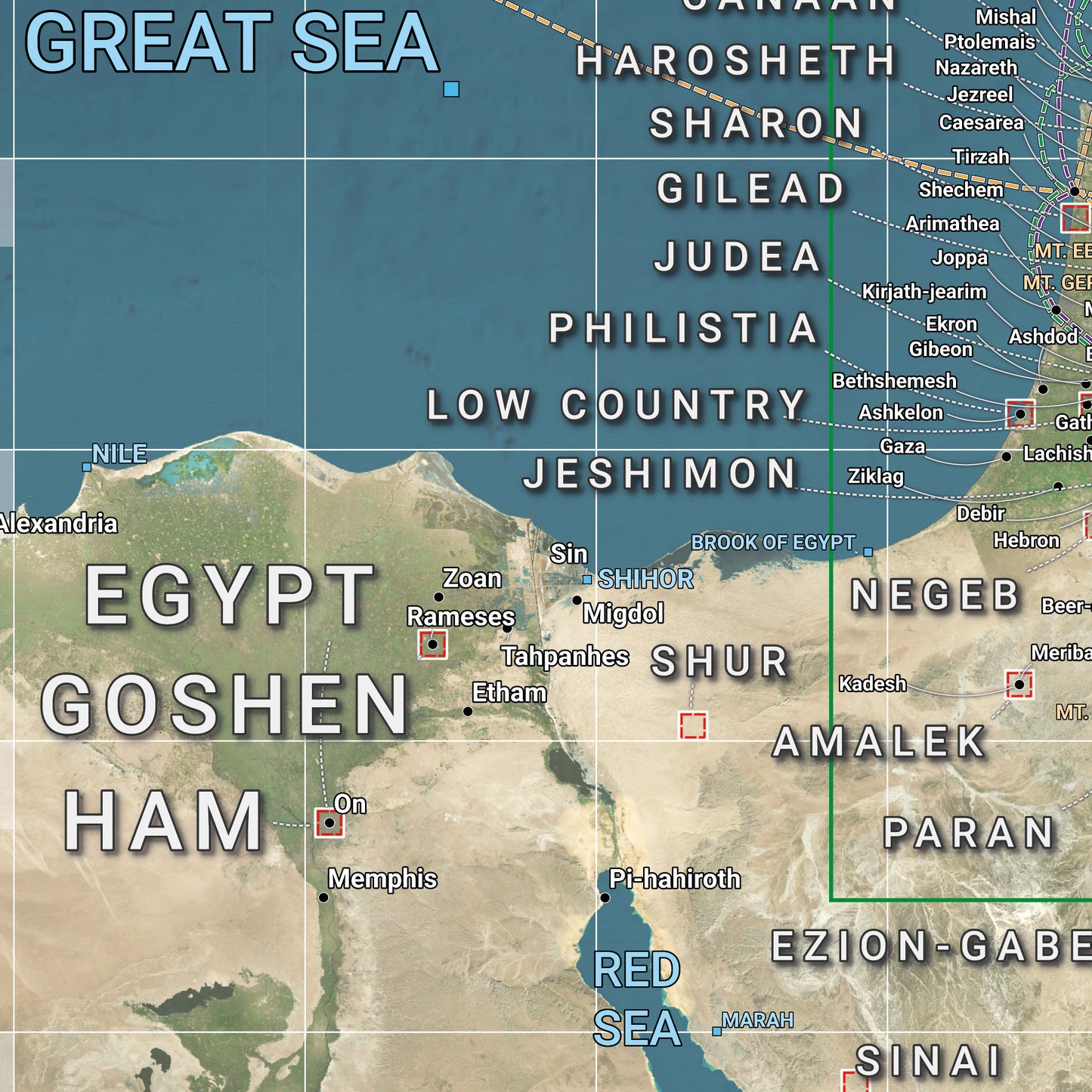 Israel Map - Medium