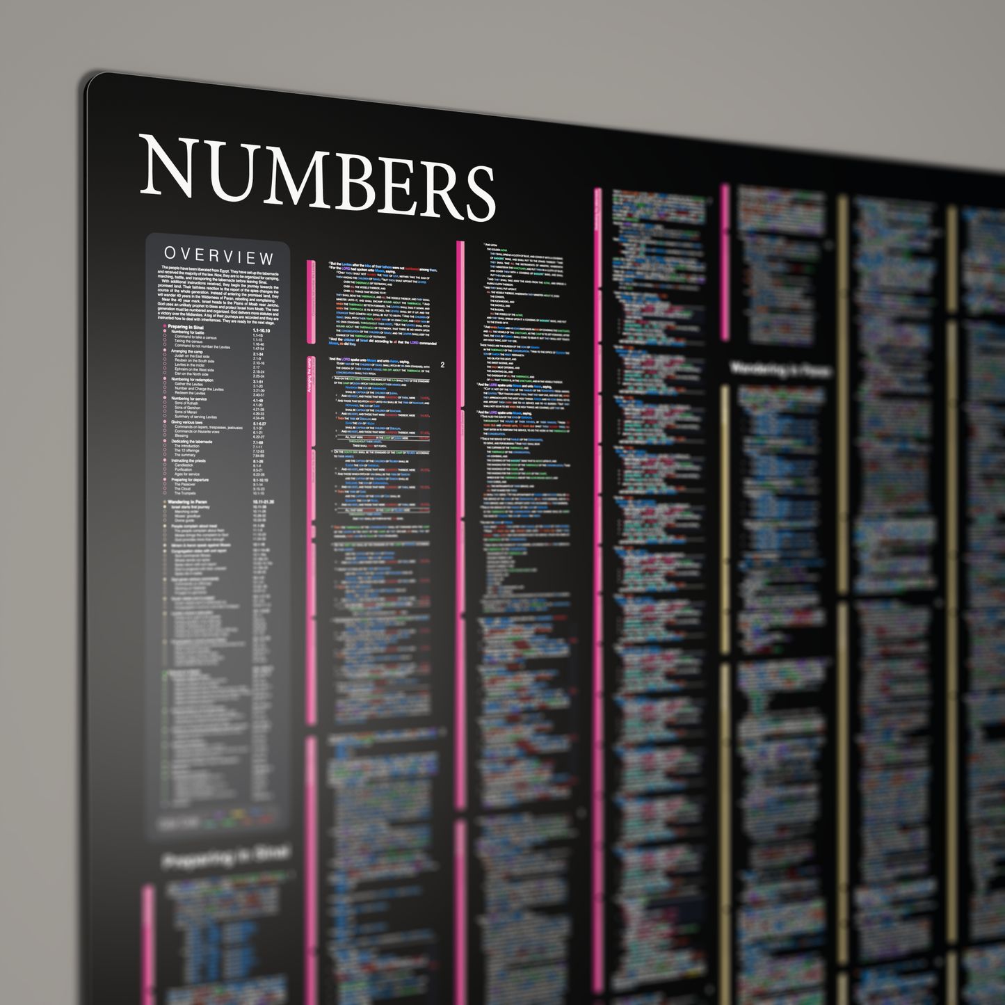 Fresh Look Bible - Numbers Panorama - Dark Mode