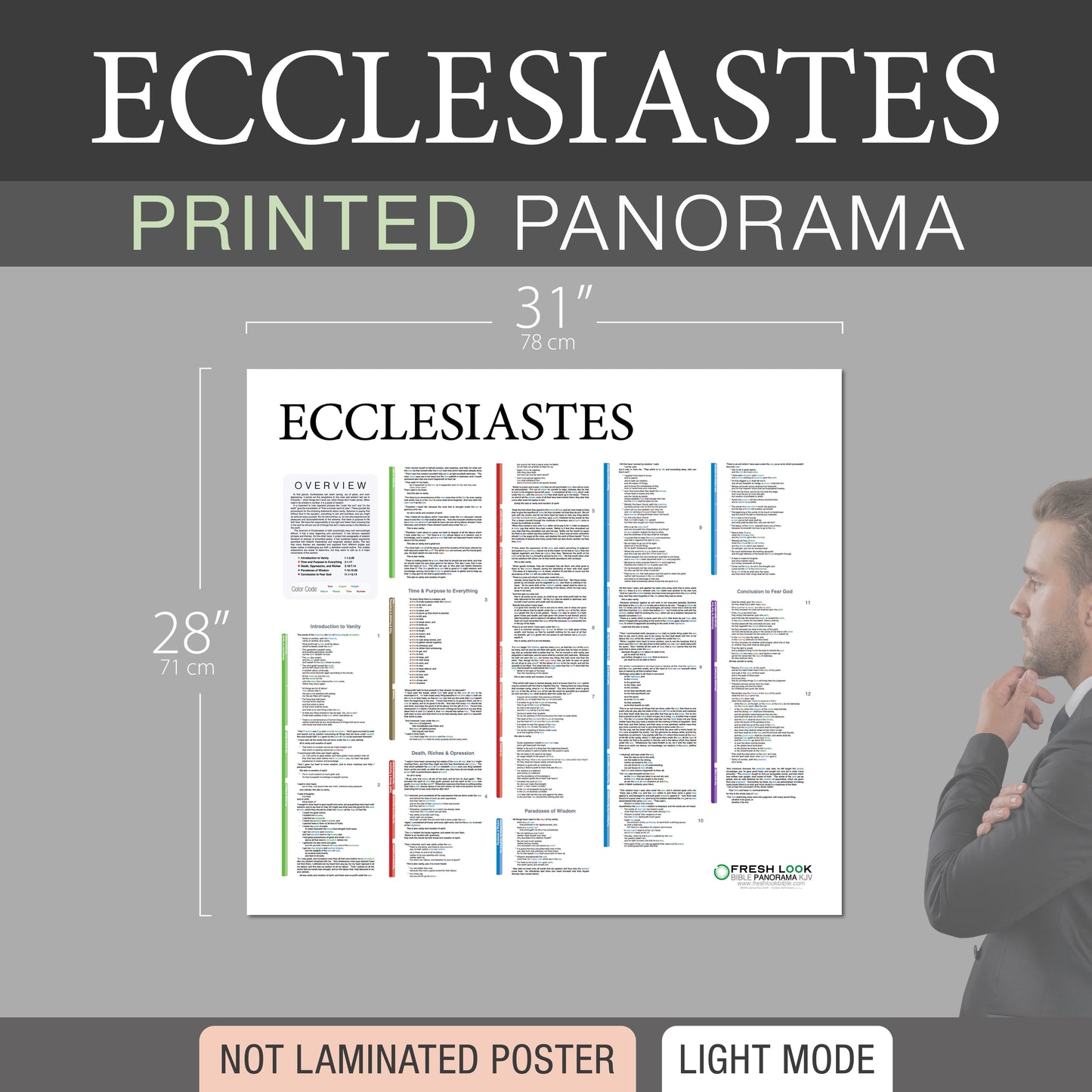 Ecclesiastes Panorama Not Laminated