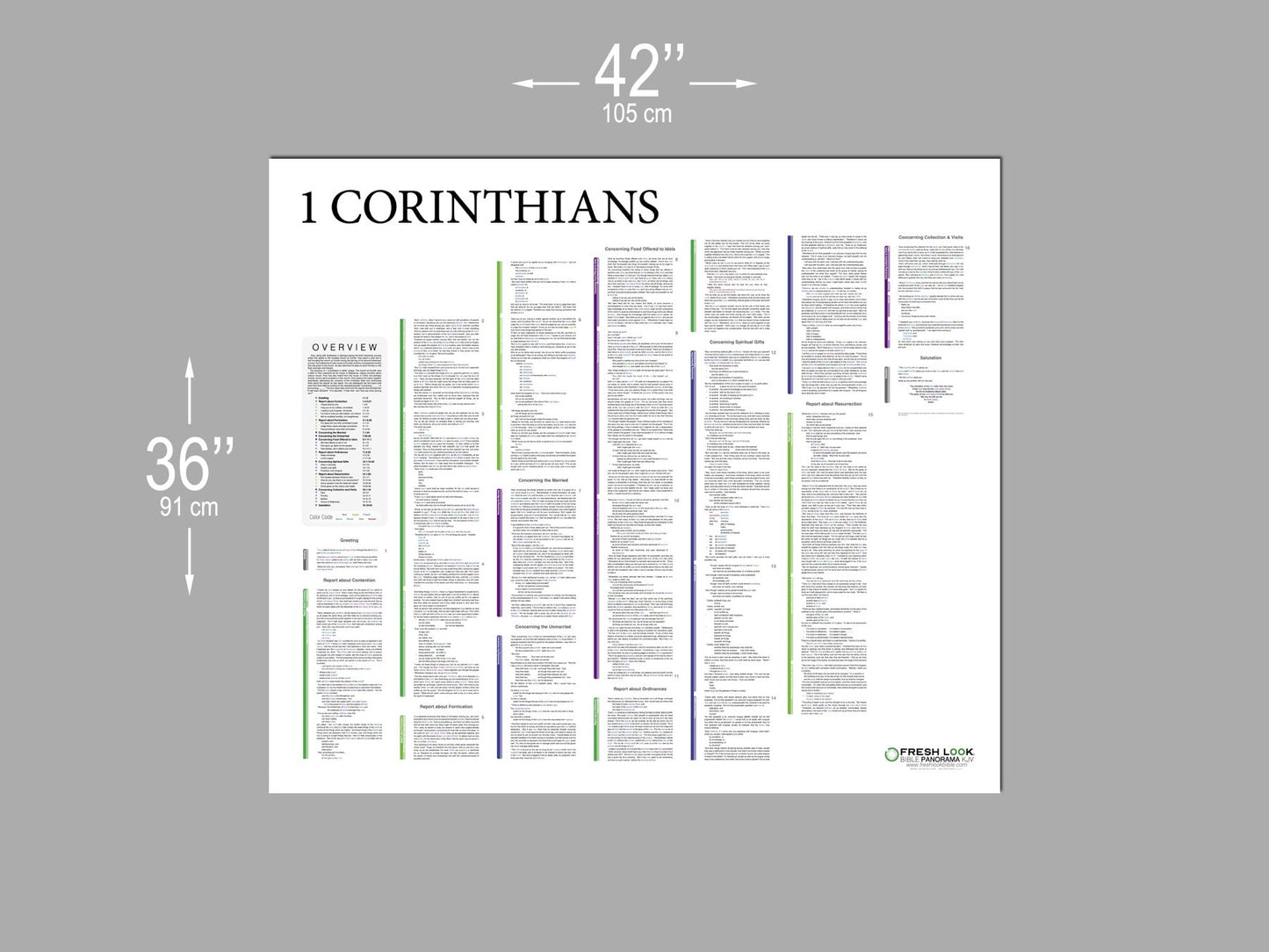 1 Corinthians Panorama Laminated