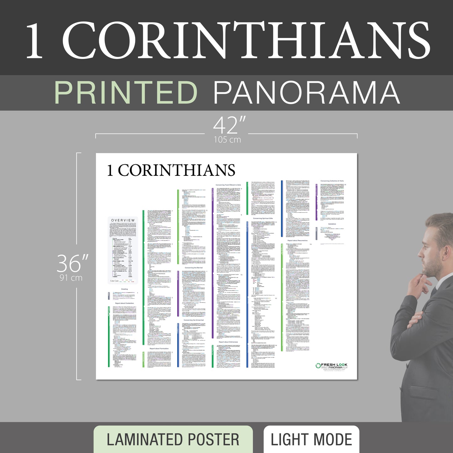 1 Corinthians Panorama Laminated