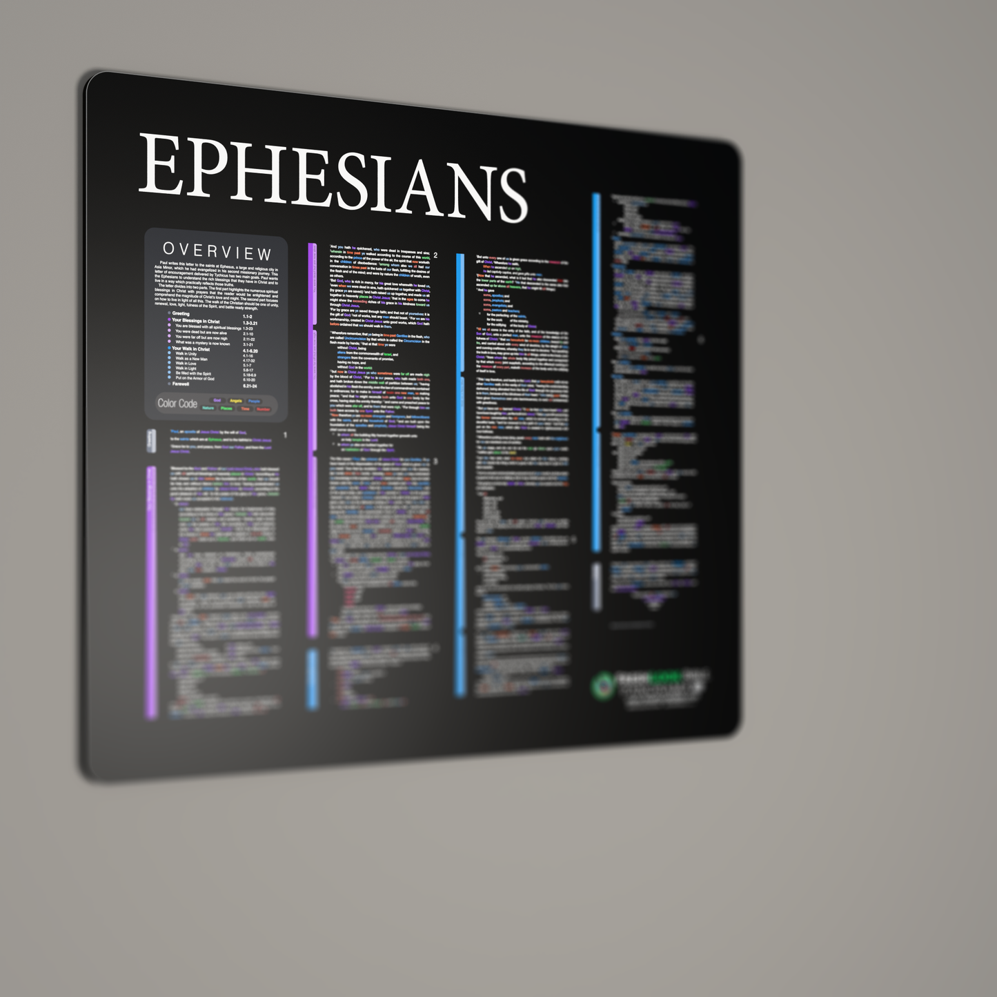 Fresh Look Bible - Ephesians Panorama - Dark Mode