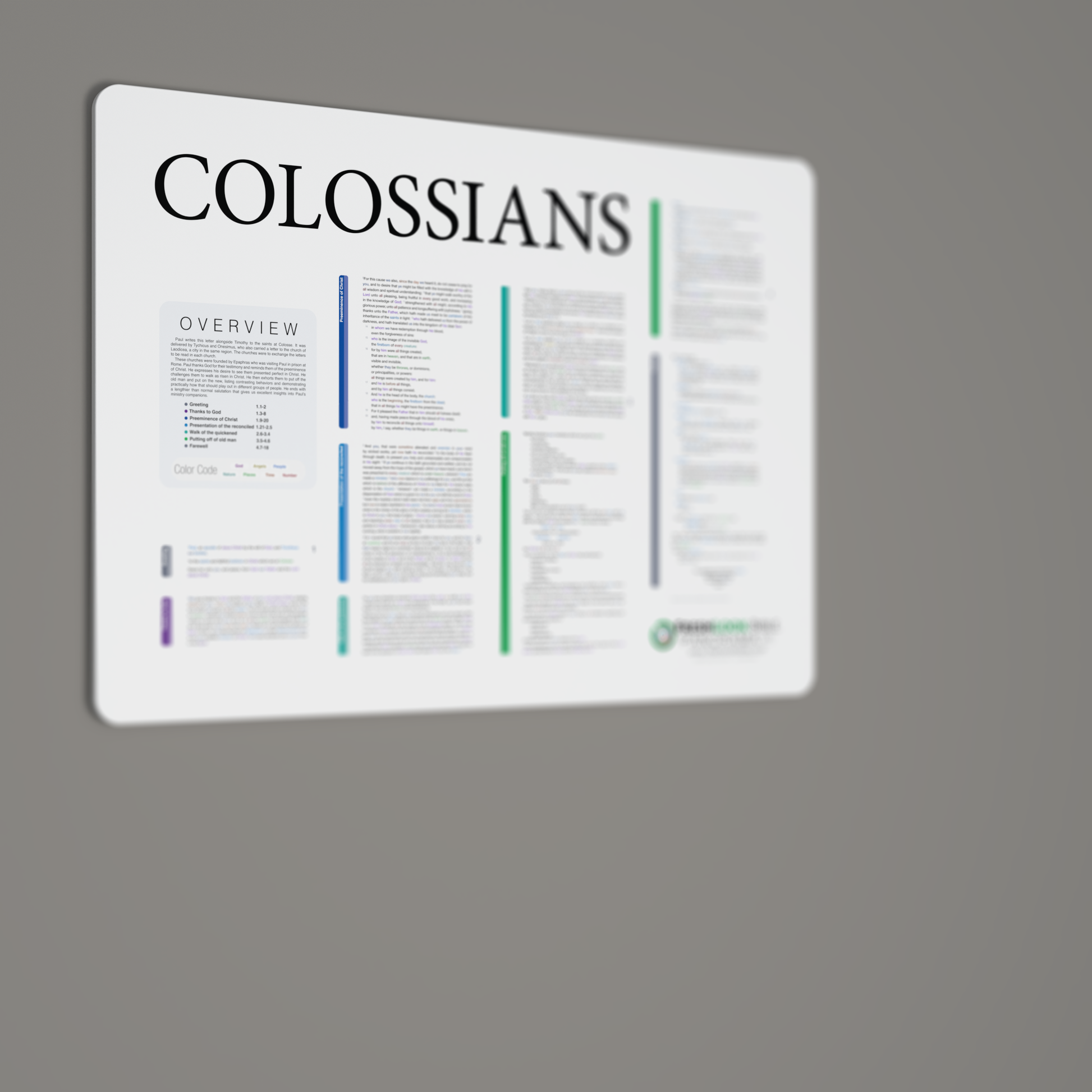 Fresh Look Bible - Colossians Panorama - Light Mode