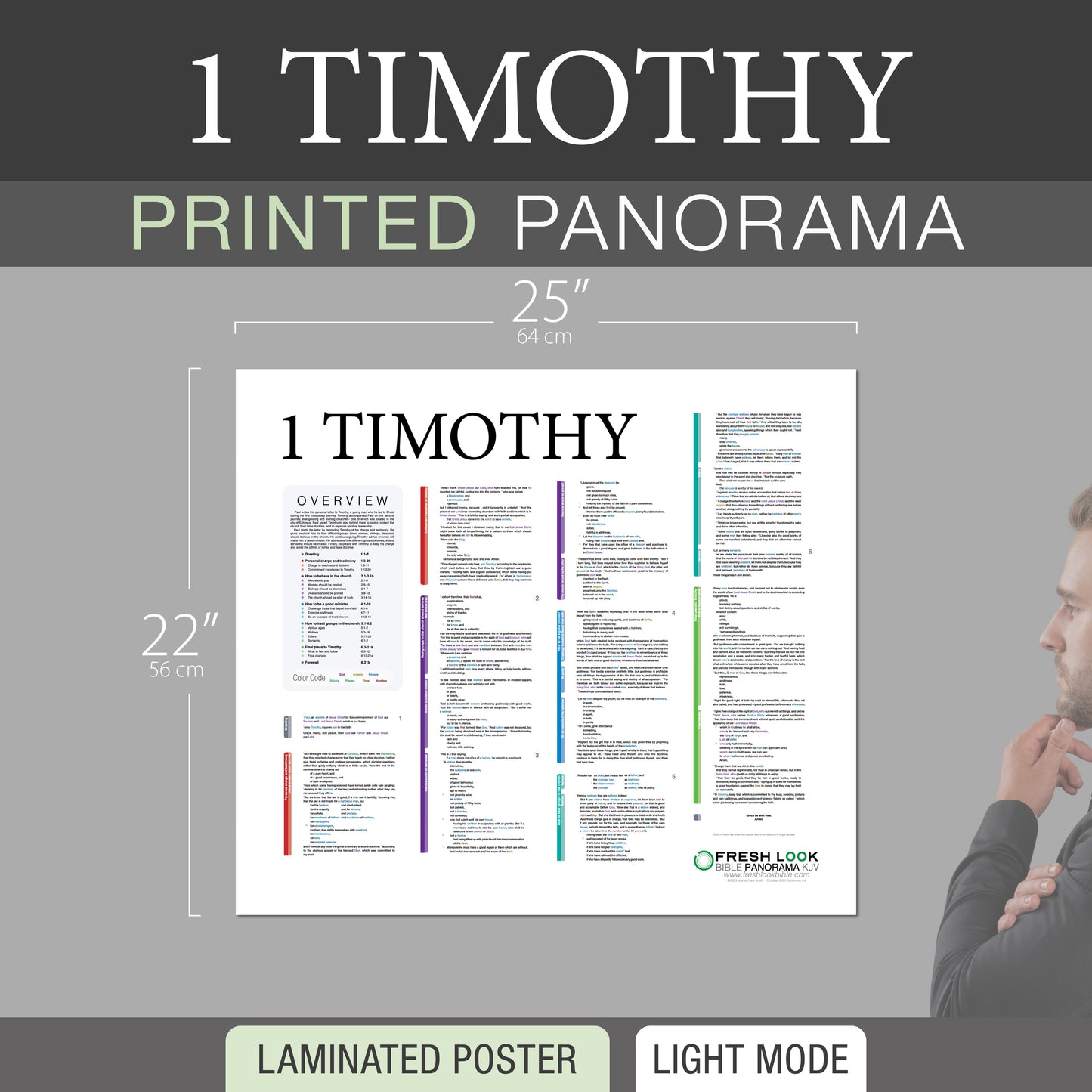 1 Timothy Panorama Laminated