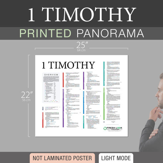 1 Timothy Panorama Not Laminated