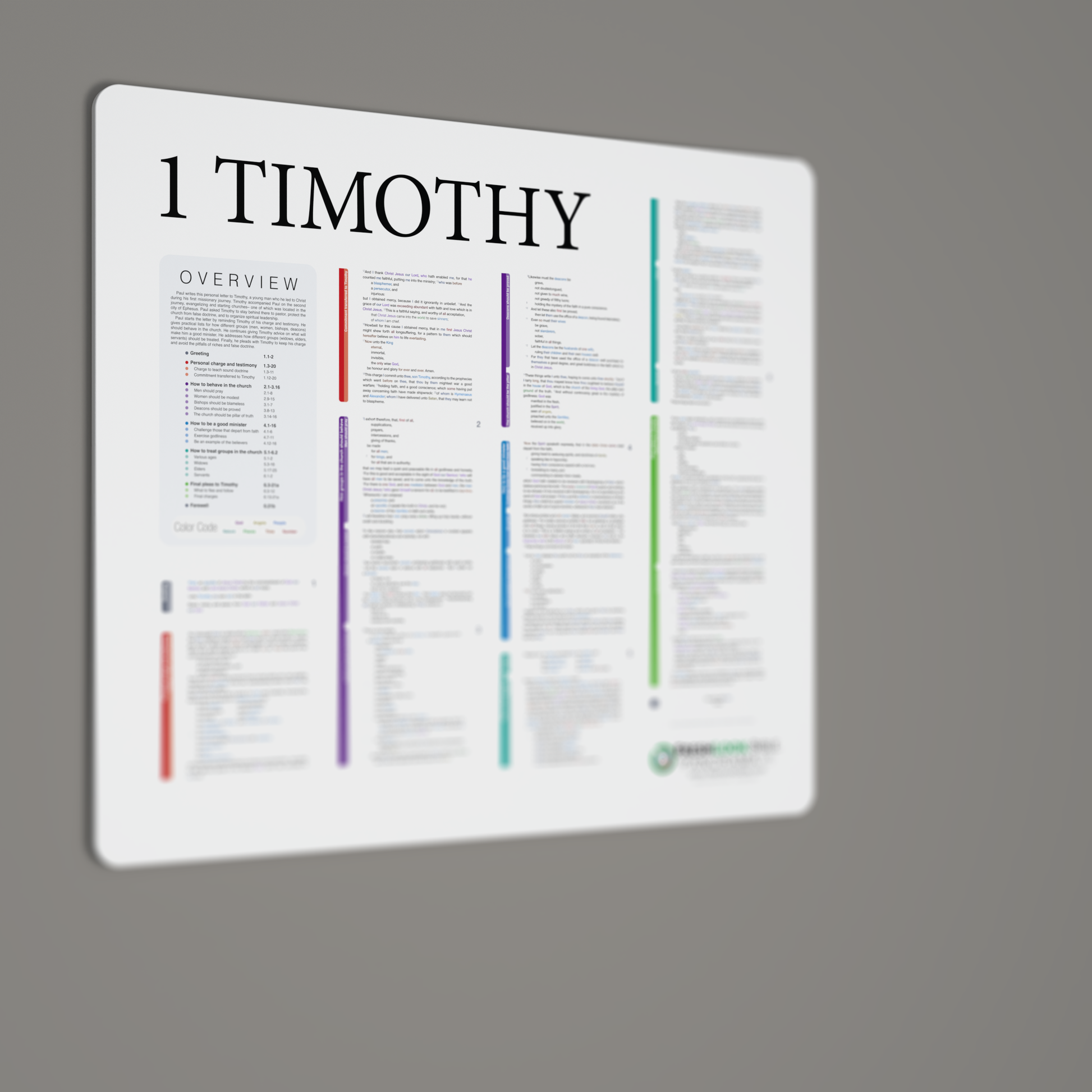 Fresh Look Bible - 1 Timothy Panorama - Light Mode