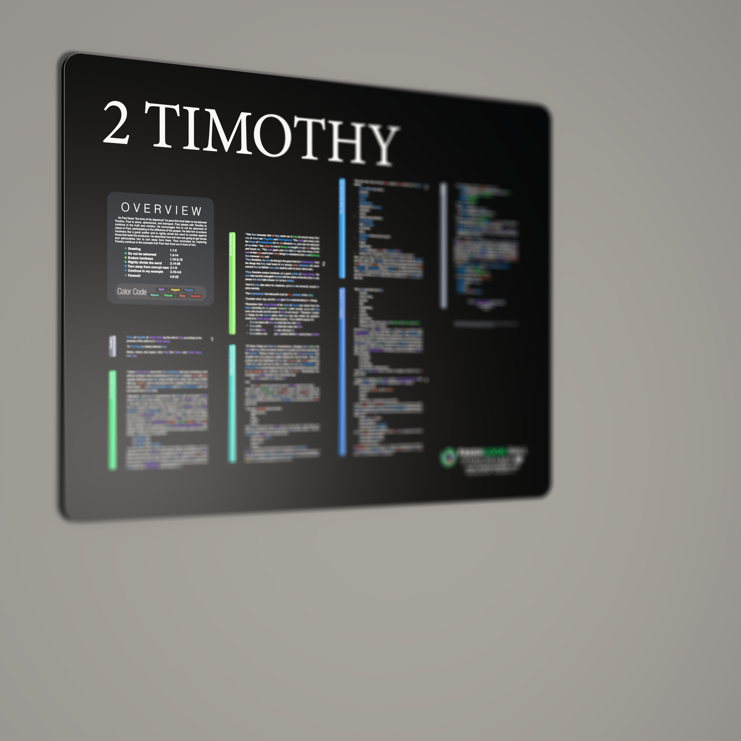 Fresh Look Bible - 2 Timothy Panorama - Dark Mode