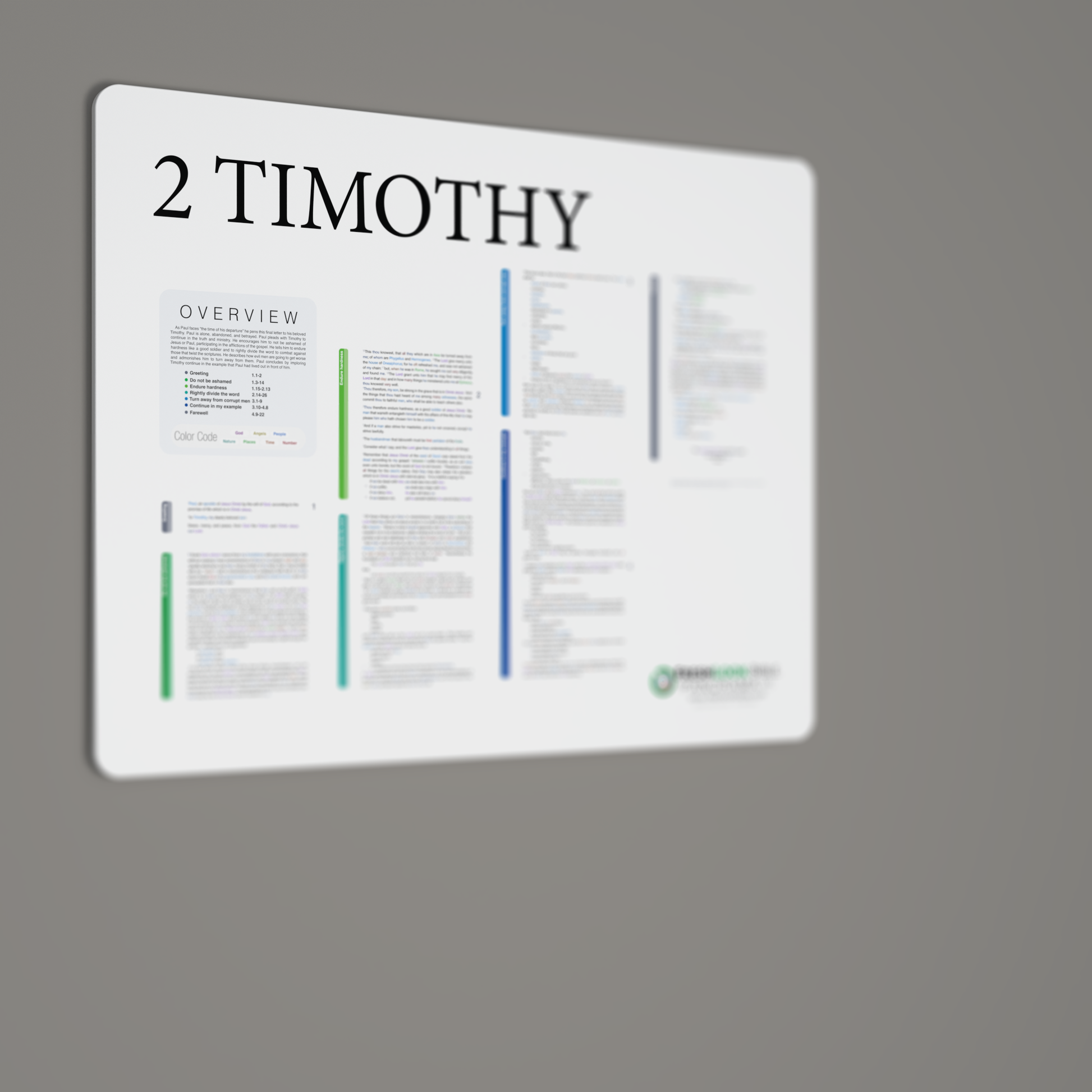 Fresh Look Bible - 2 Timothy Panorama - Light Mode