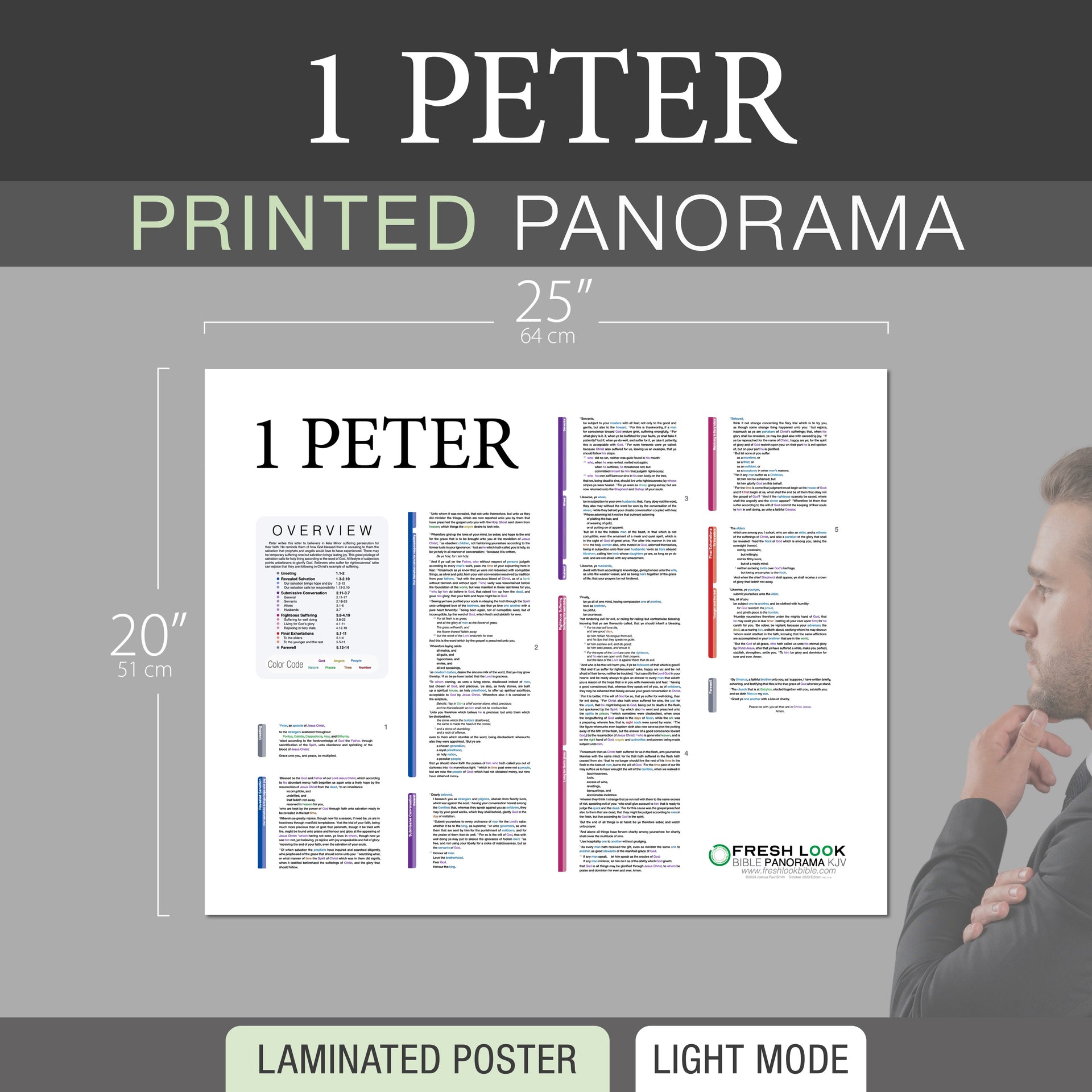 1 Peter Panorama Laminated