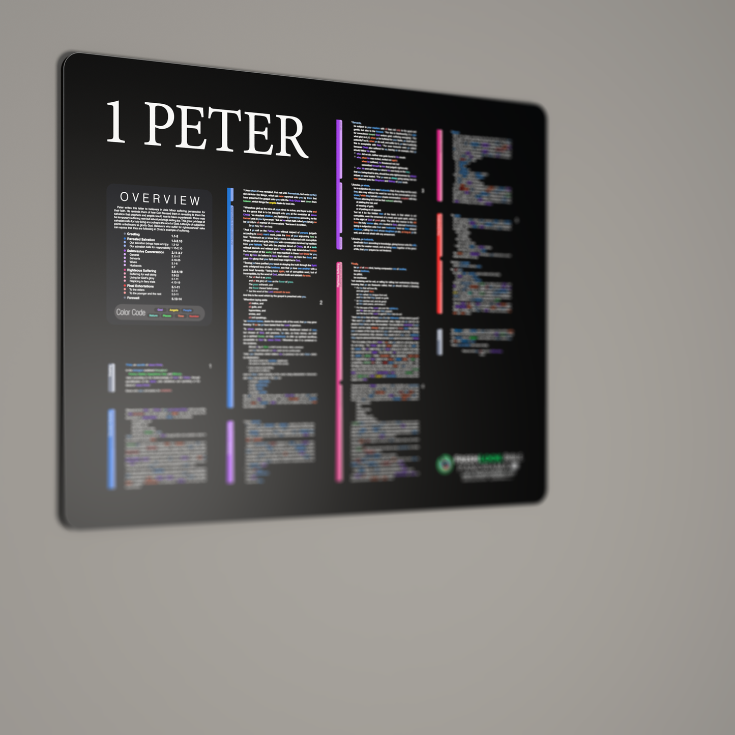Fresh Look Bible - 1 Peter Panorama - Dark Mode