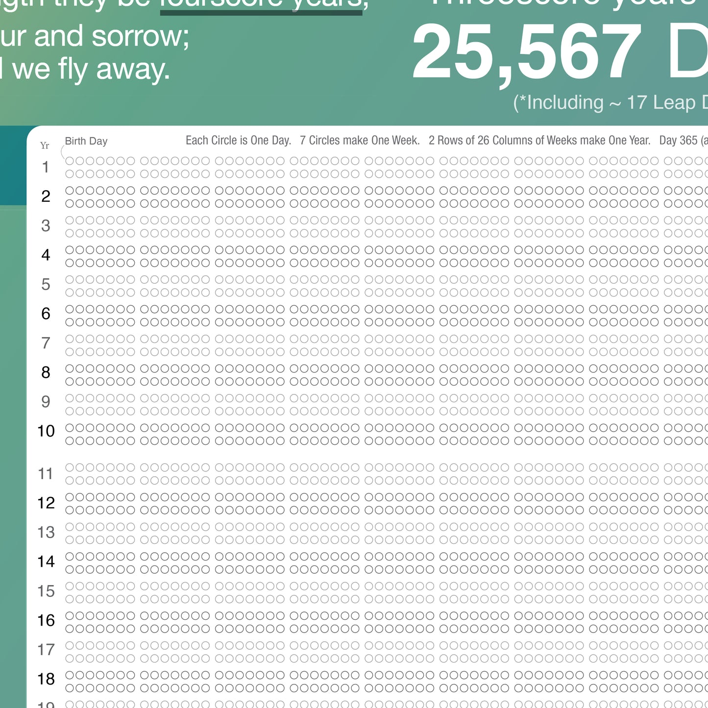 Number Our Days Chart (PVC)