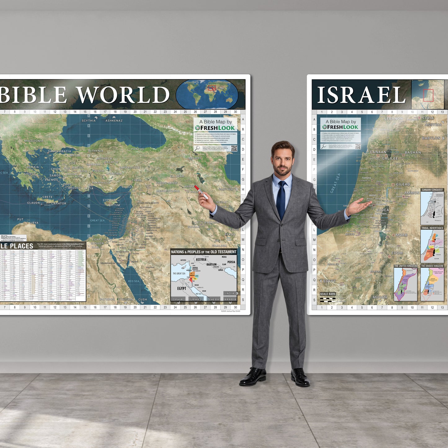 Bible Maps Set - Large