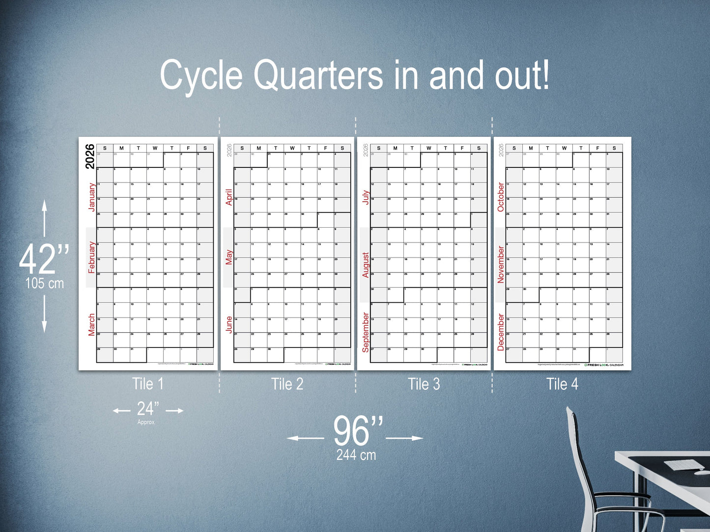 2026 Q1 Calendar Large