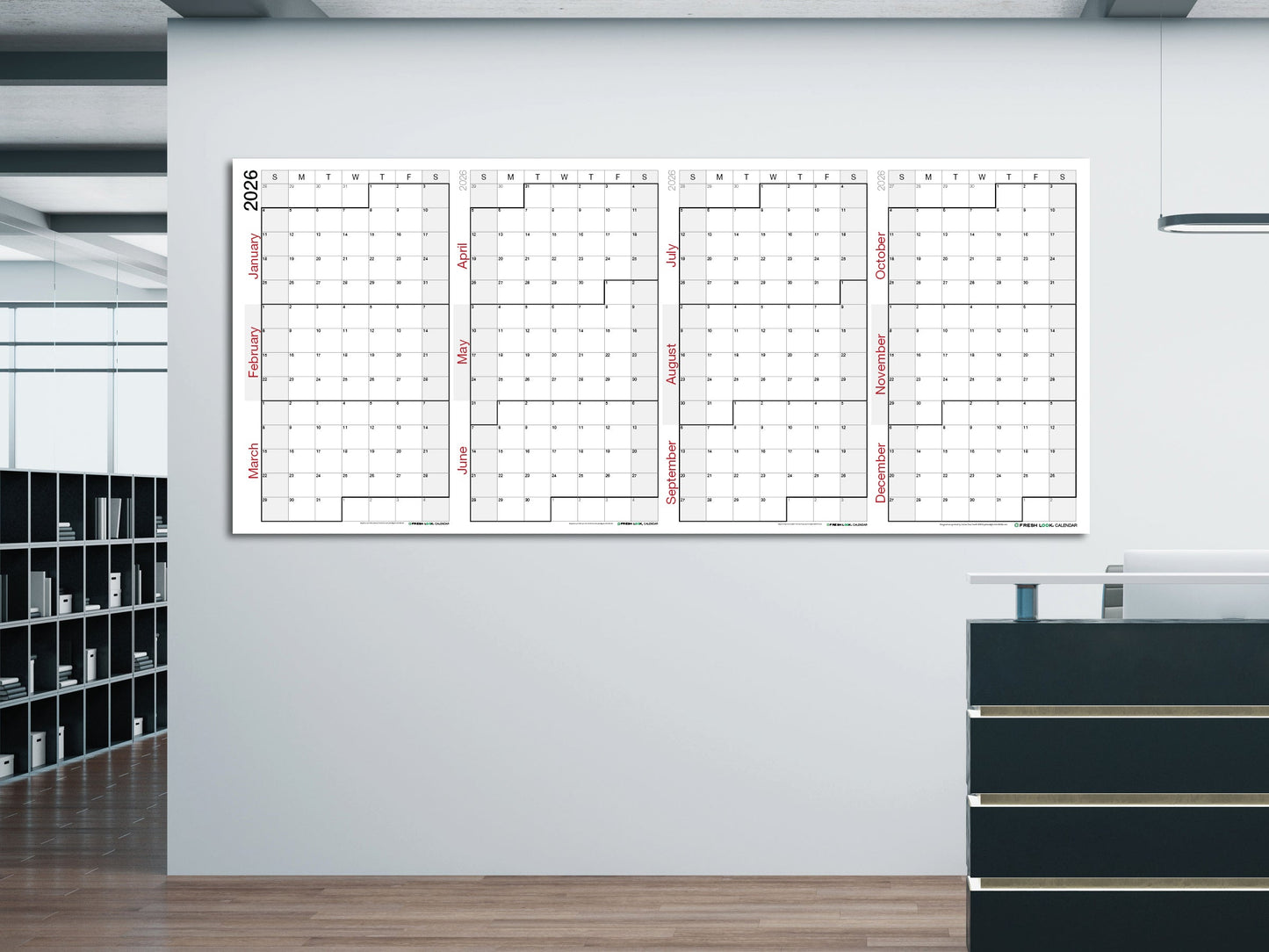 2026 Q1 Calendar Large