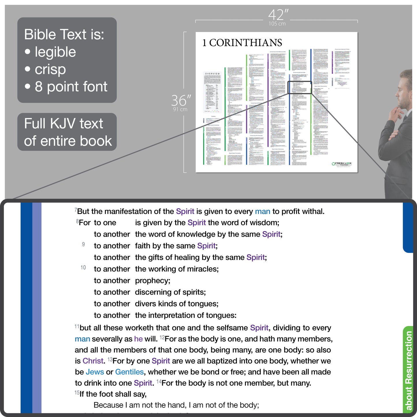 1 Corinthians Panorama Laminated