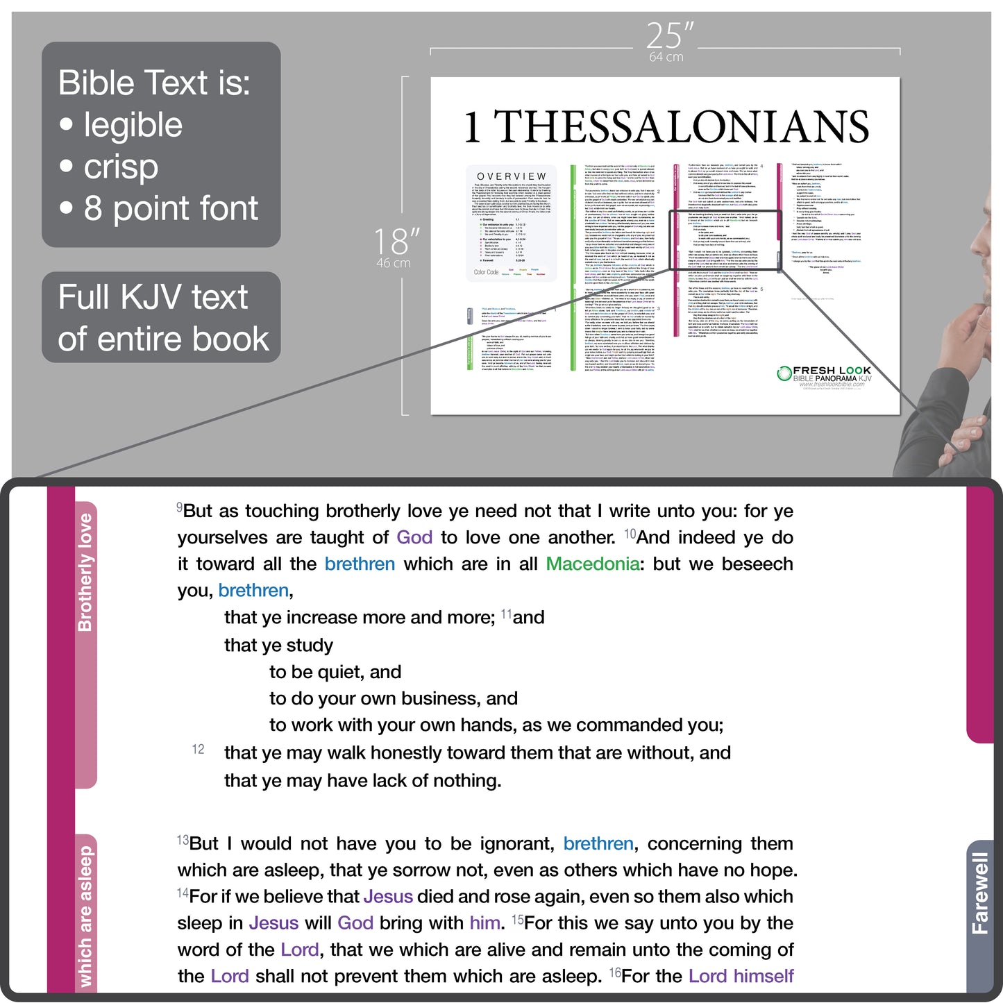 1 Thessalonians Panorama Laminated