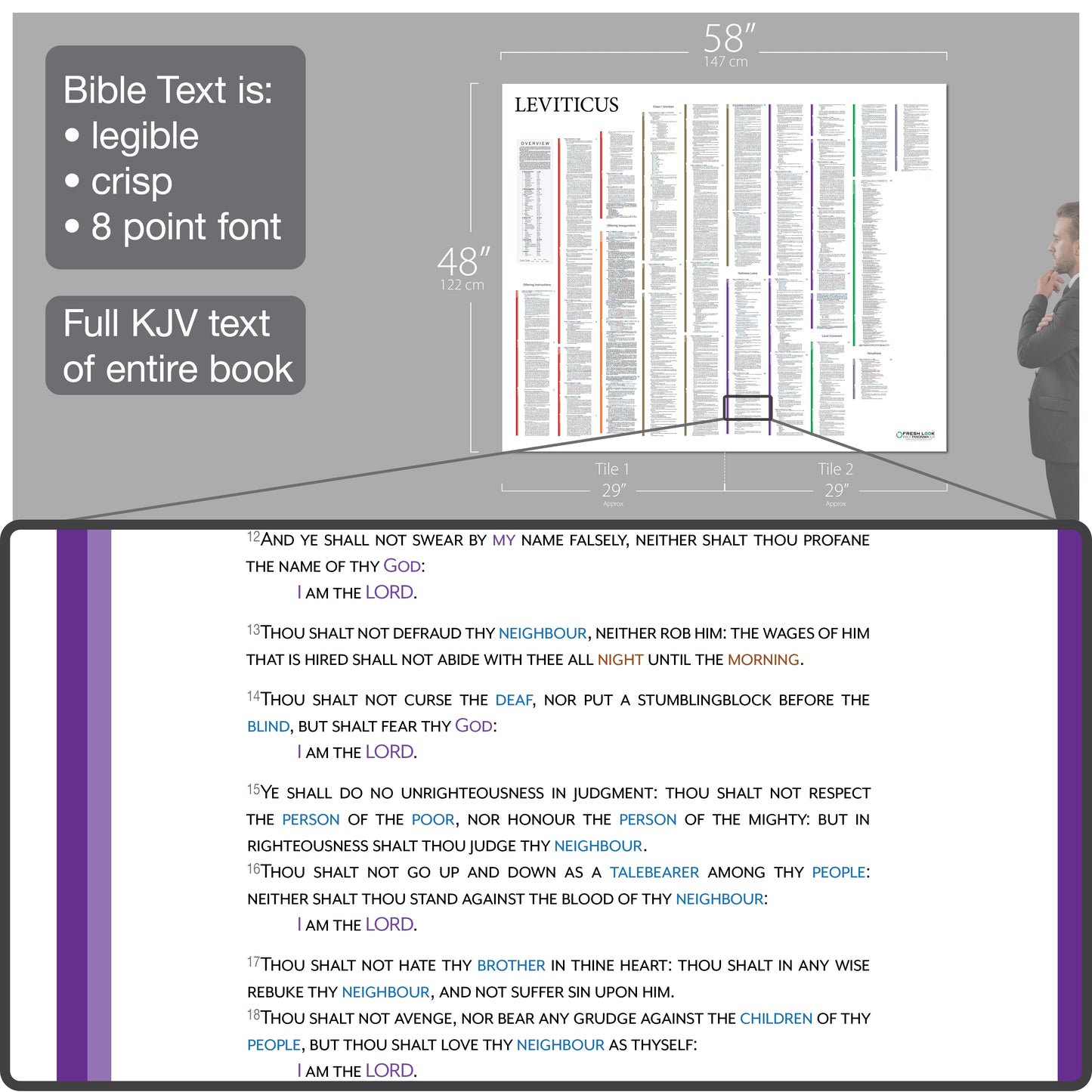 Leviticus Panorama Laminated