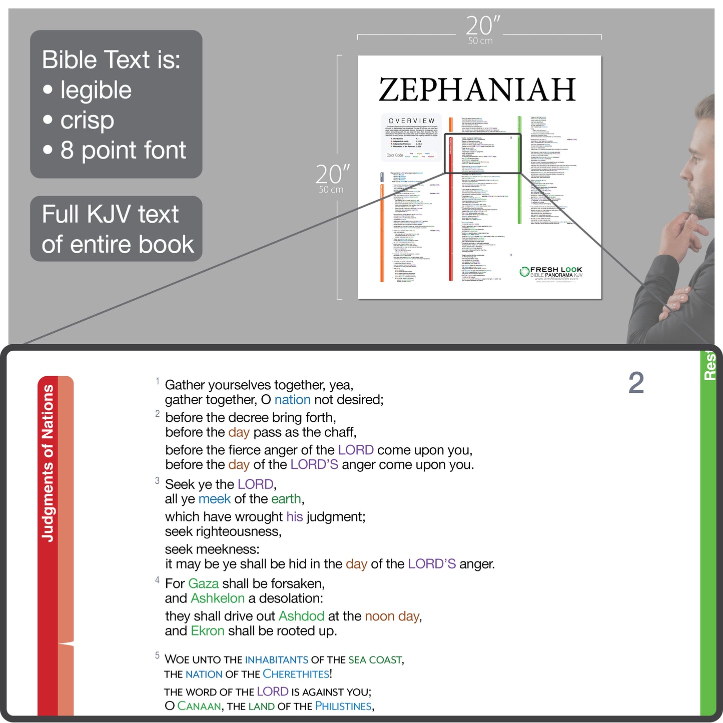 Zephaniah Panorama Laminated