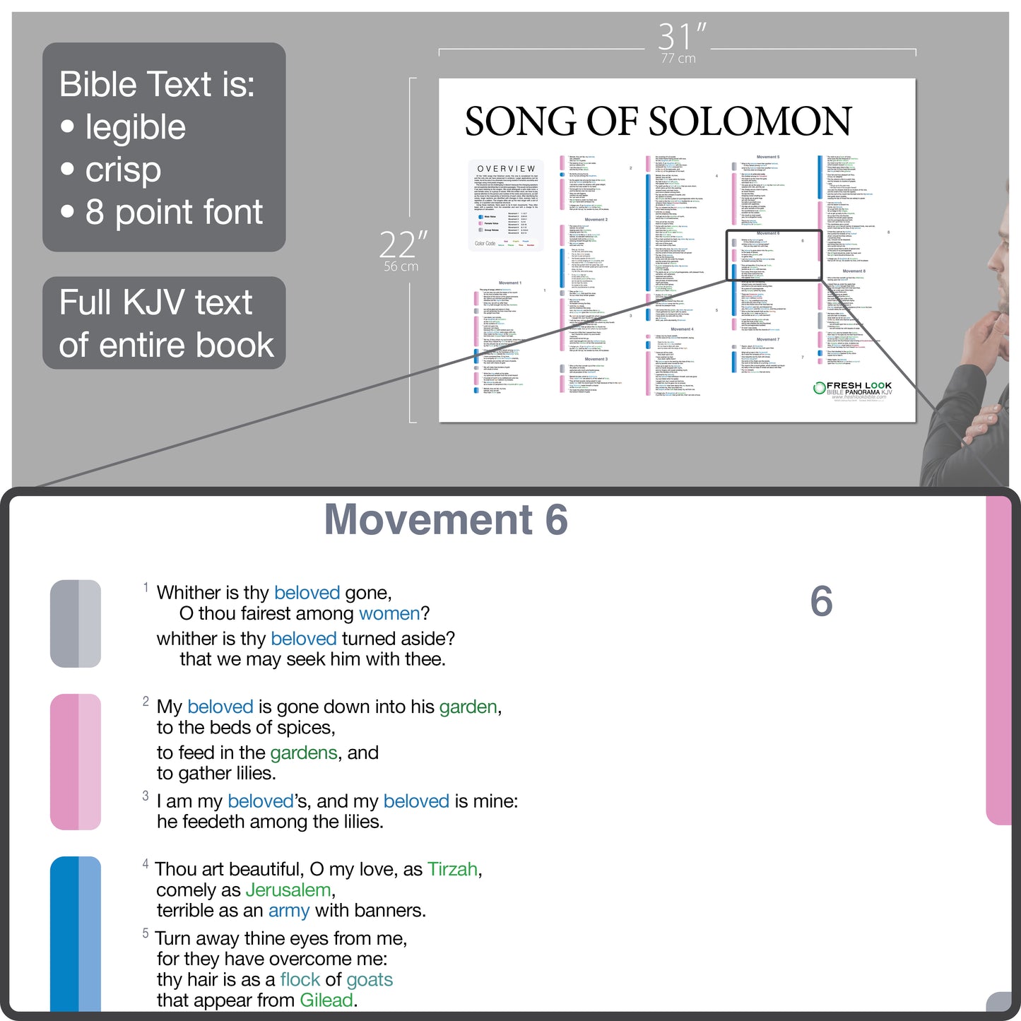 Song of Solomon Panorama Not Laminated