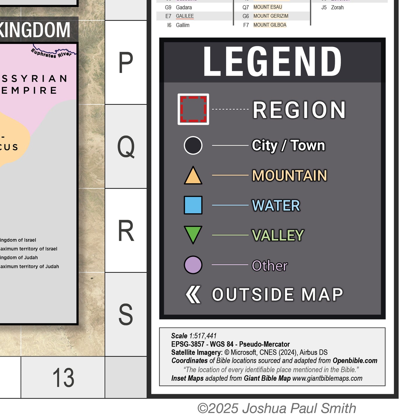 Bible Maps Set - Small