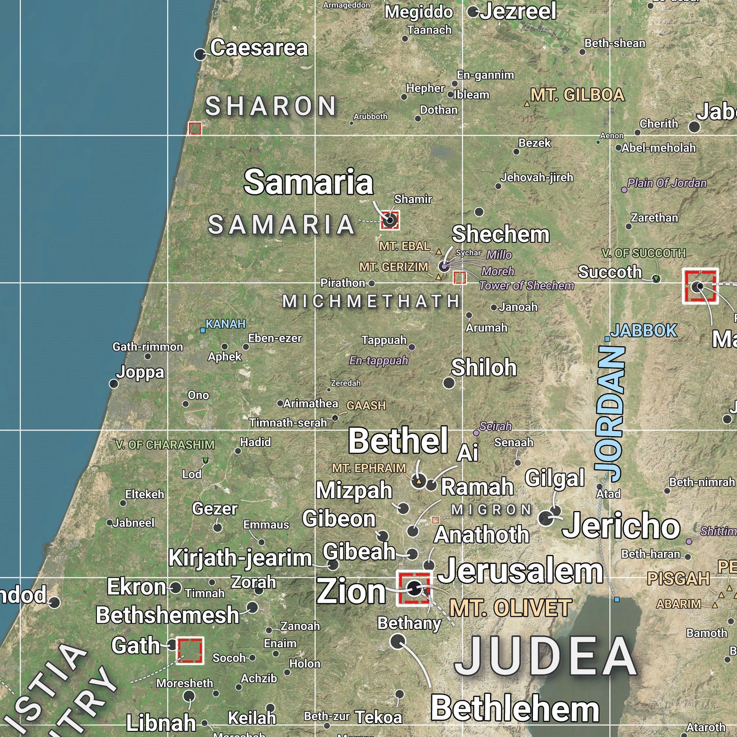 Bible Maps Set - Small