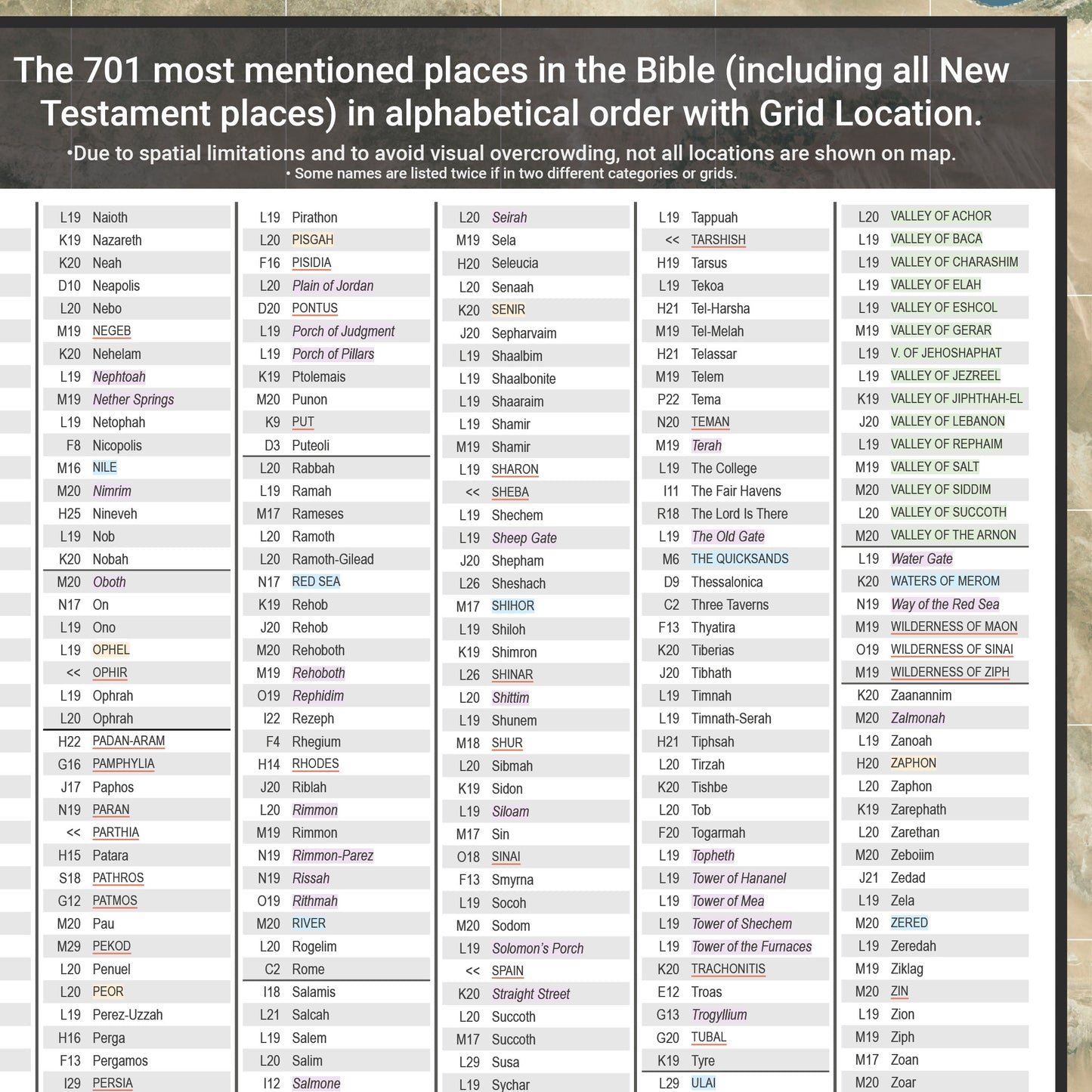 The Bible World Map