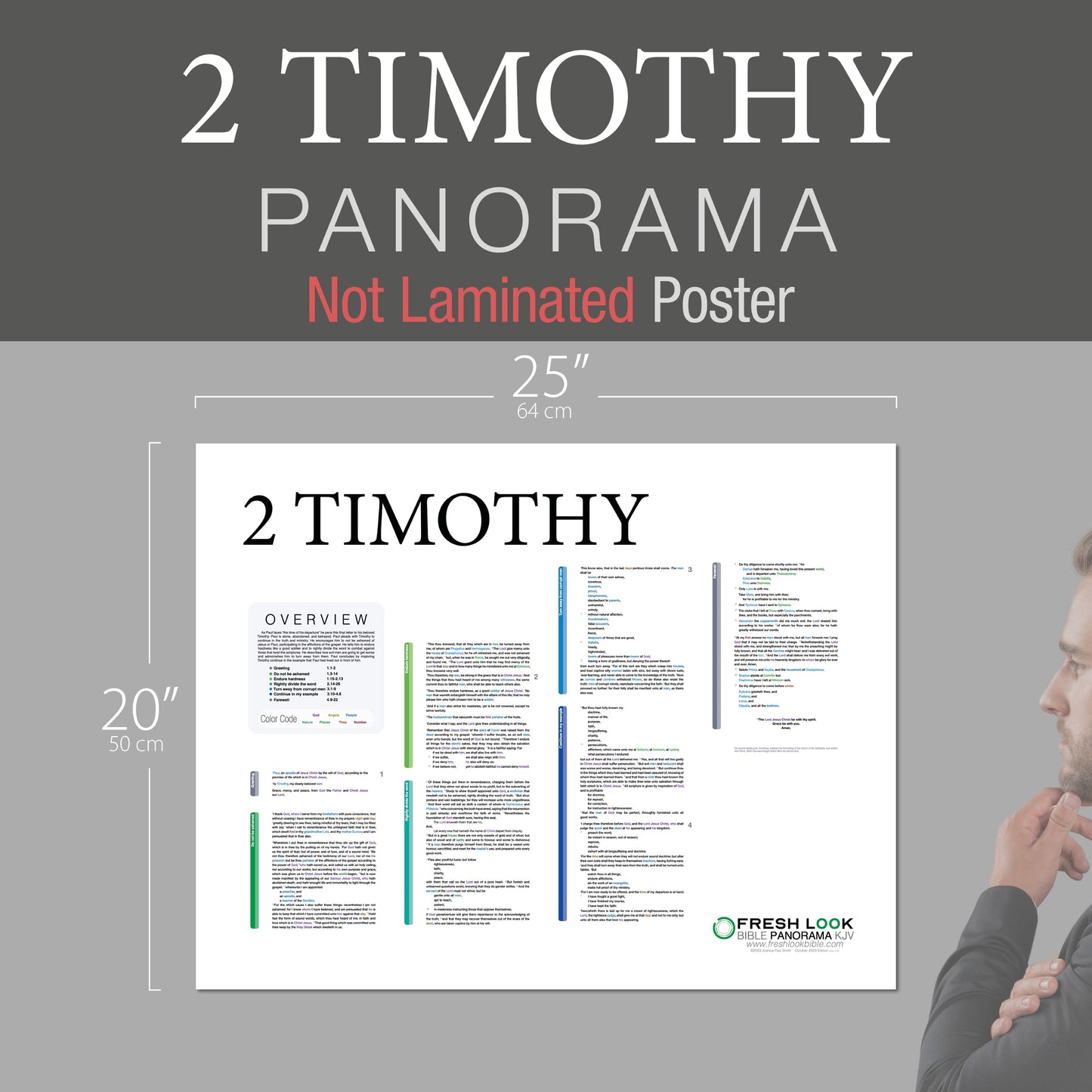 2 Timothy Panorama Not Laminated