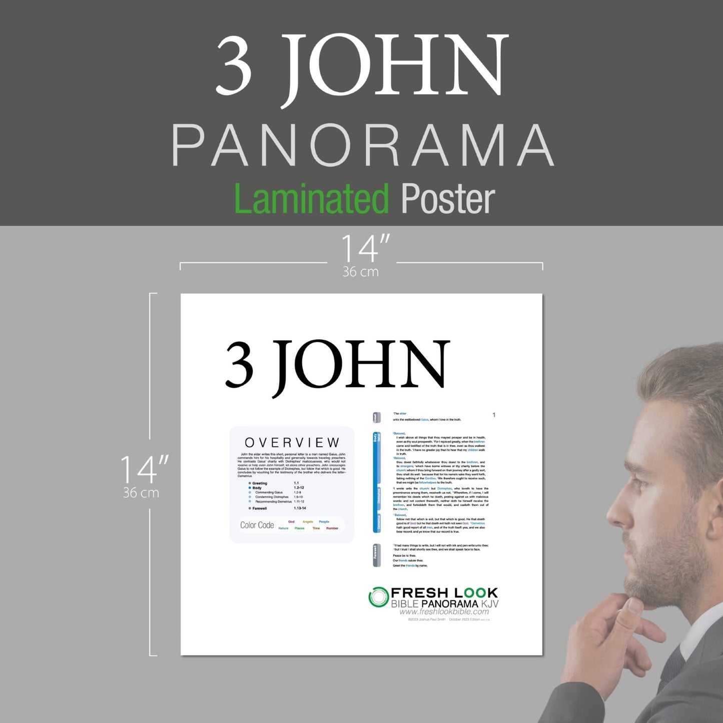 3 John Panorama Laminated