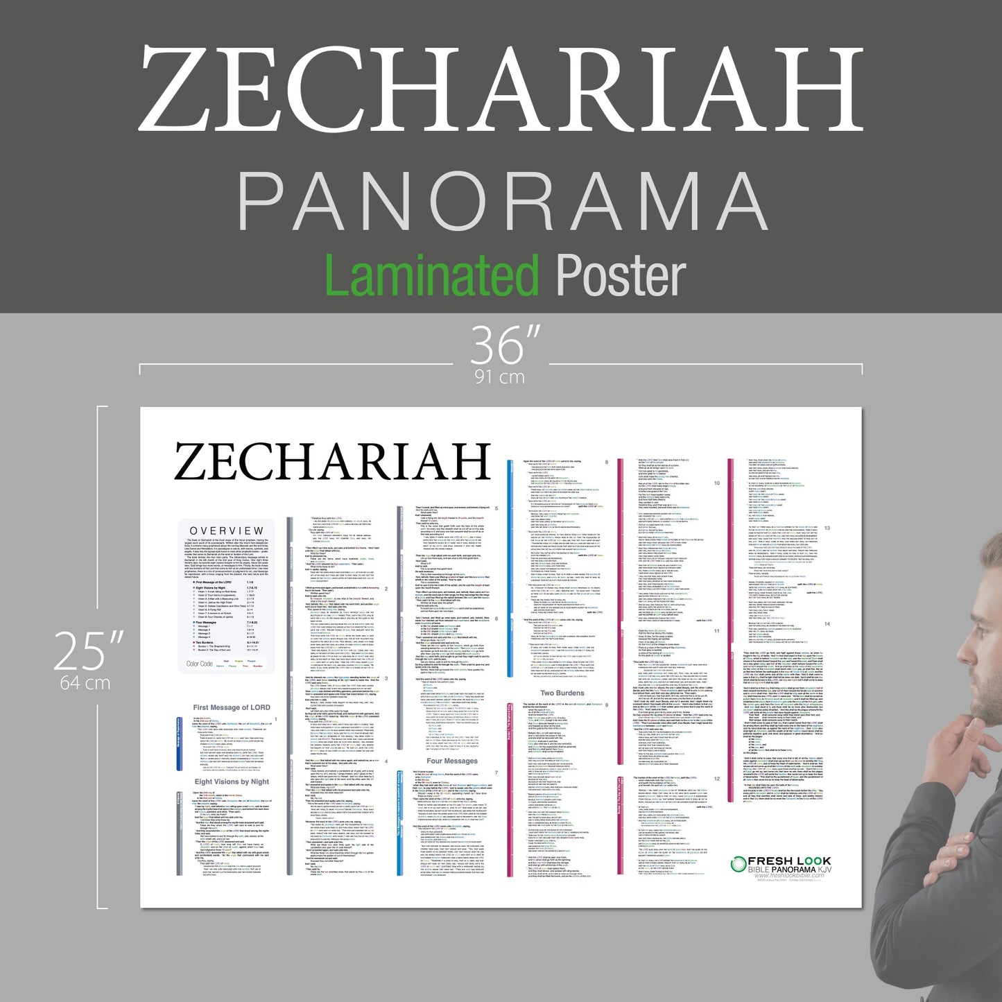 Zechariah Panorama Laminated