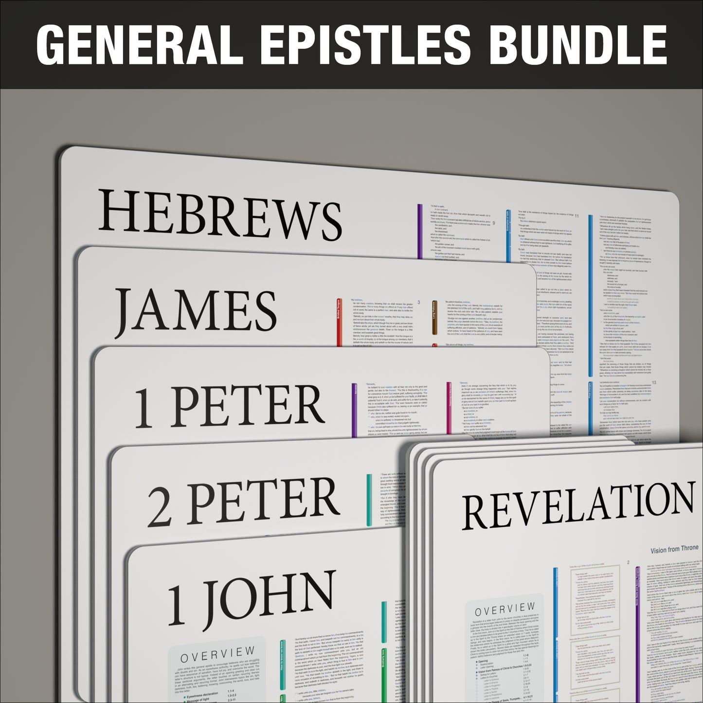 General Epistles & Revelation Bundle - Light Mode