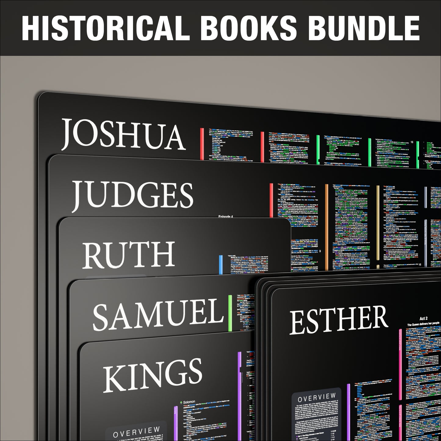 Historical Books Bundle - Dark Mode
