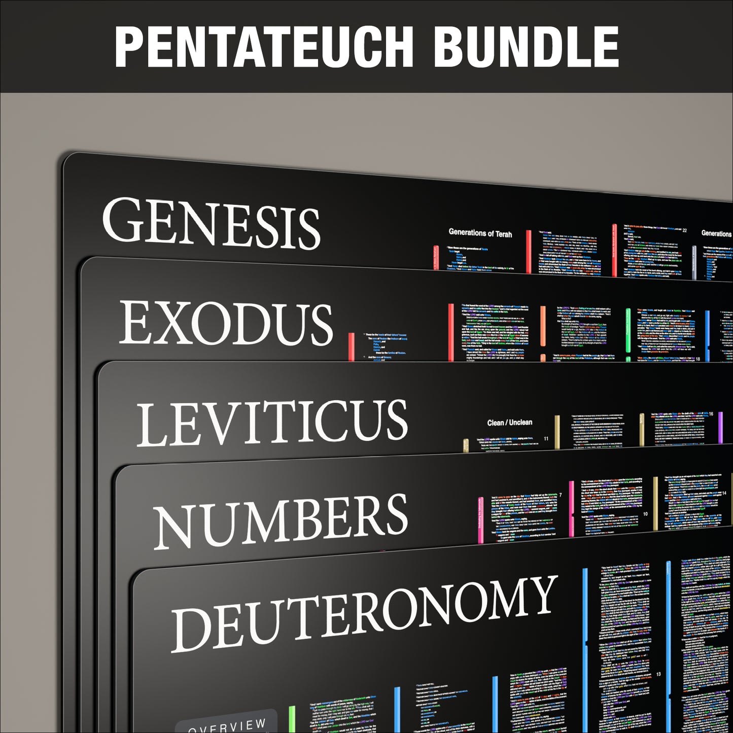 Pentateuch Bundle - Dark Mode