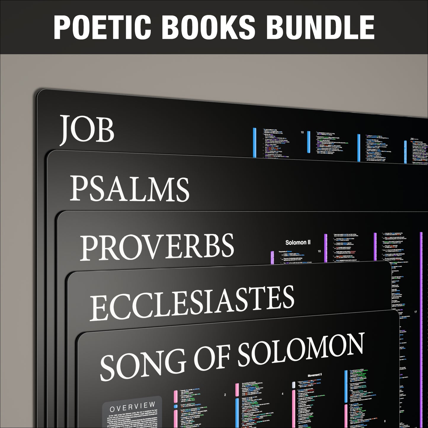 Poetic Books Bundle - Dark Mode