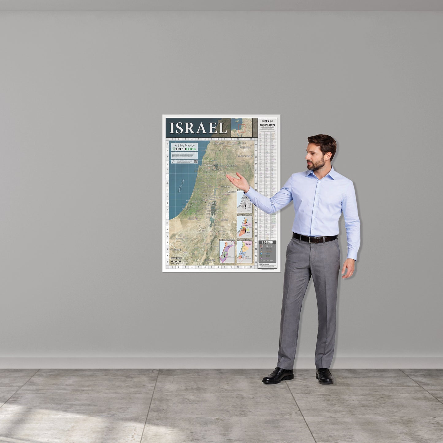 Israel Map - Poster - Small