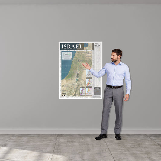 Israel Map - Poster - Small