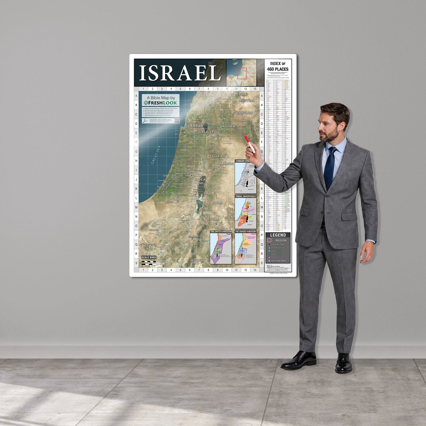 Israel Map - Medium