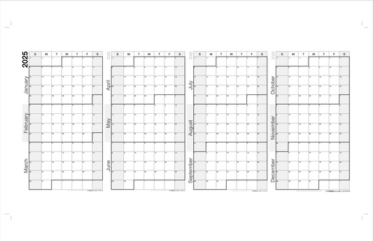 Custom Mini Printable Calendar for Mark Fowler 2025