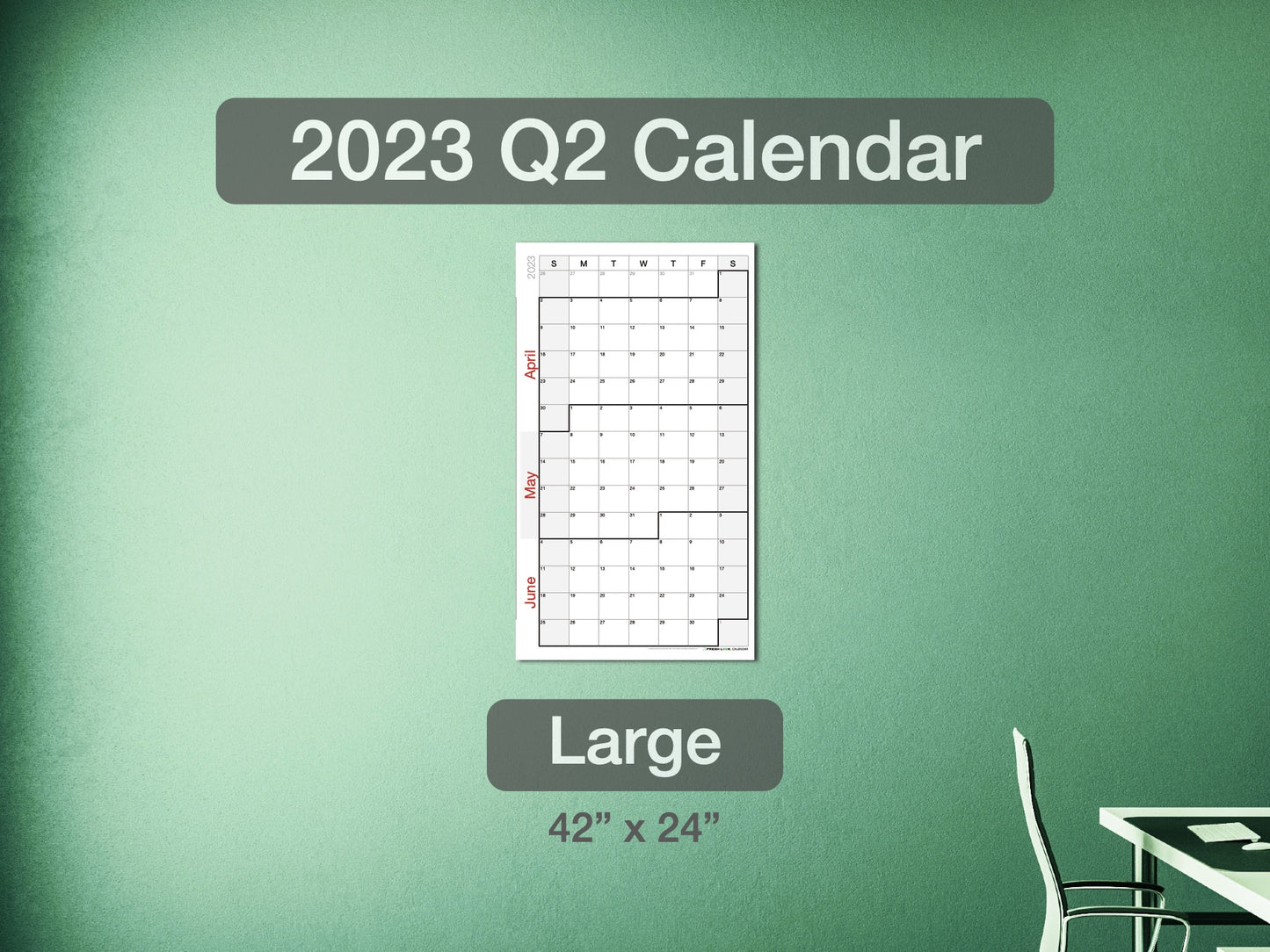 2023 Q2 Calendar Large