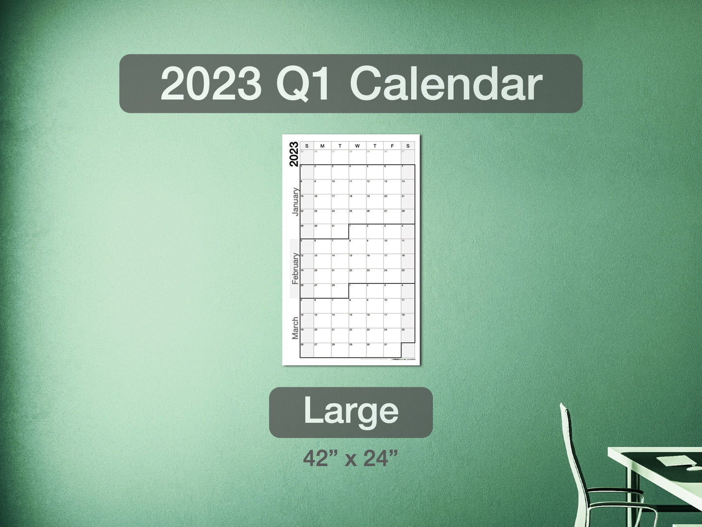 2023 Q1 Calendar Large