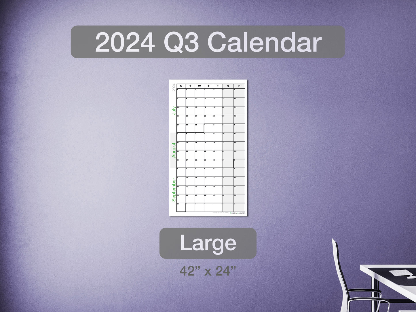 2024 Q3 Calendar Large