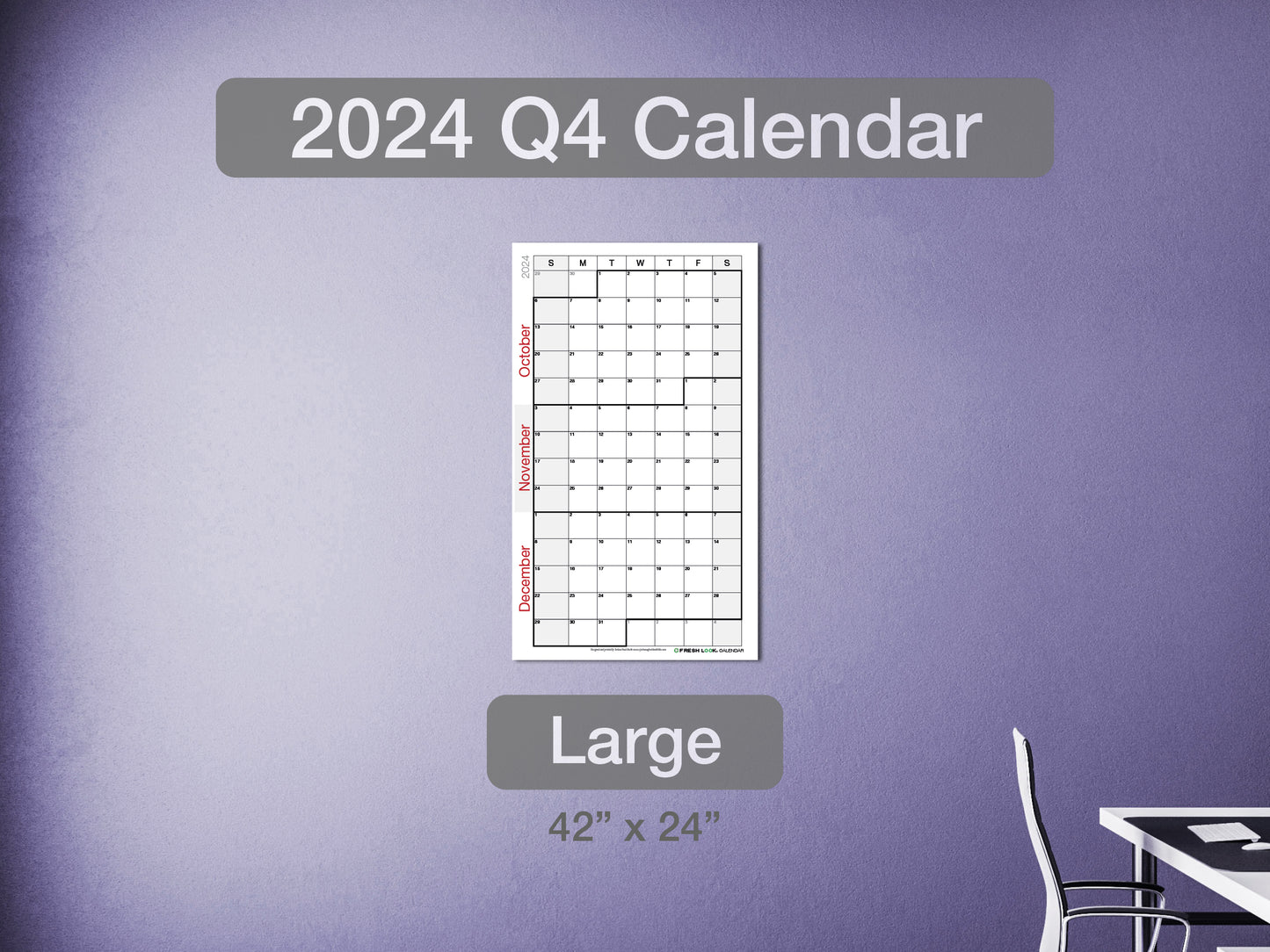2024 Q4 Calendar Large