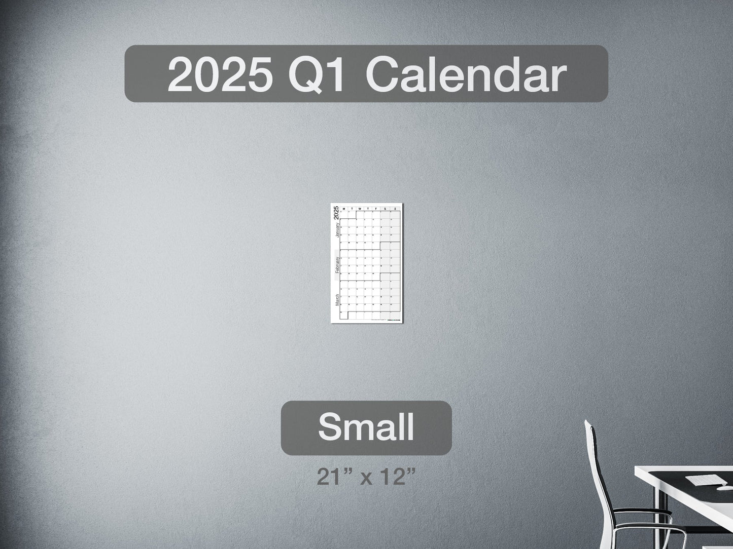 2025 Q1 Calendar Small
