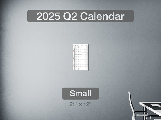 2025 Q2 Calendar Small