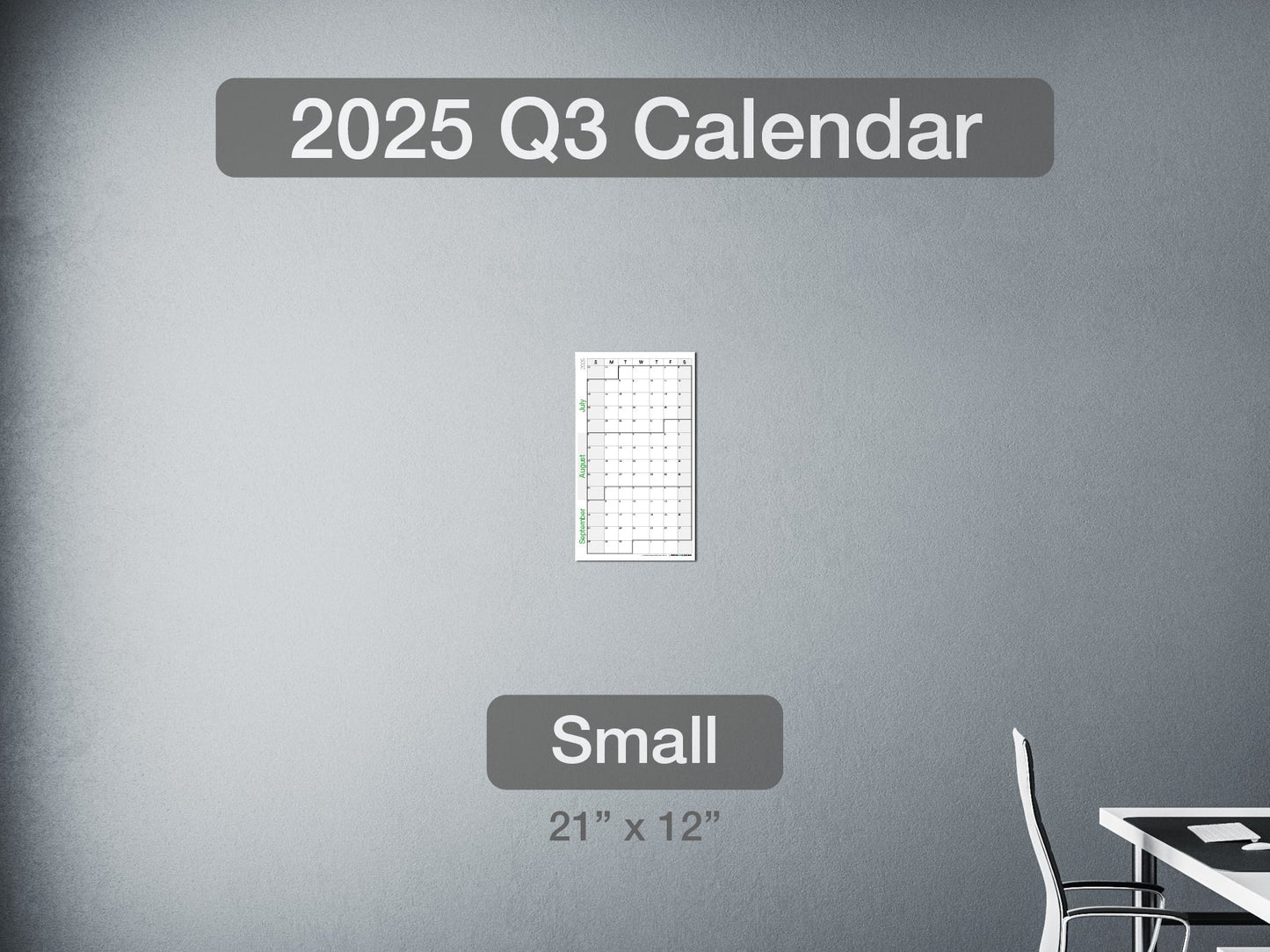 2025 Q3 Calendar Small