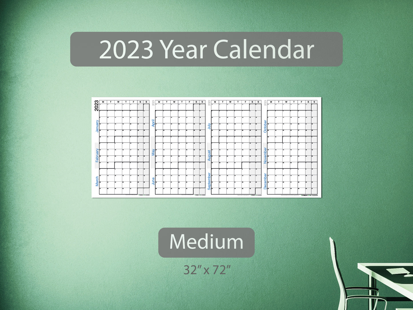 2023 Year Calendar Medium