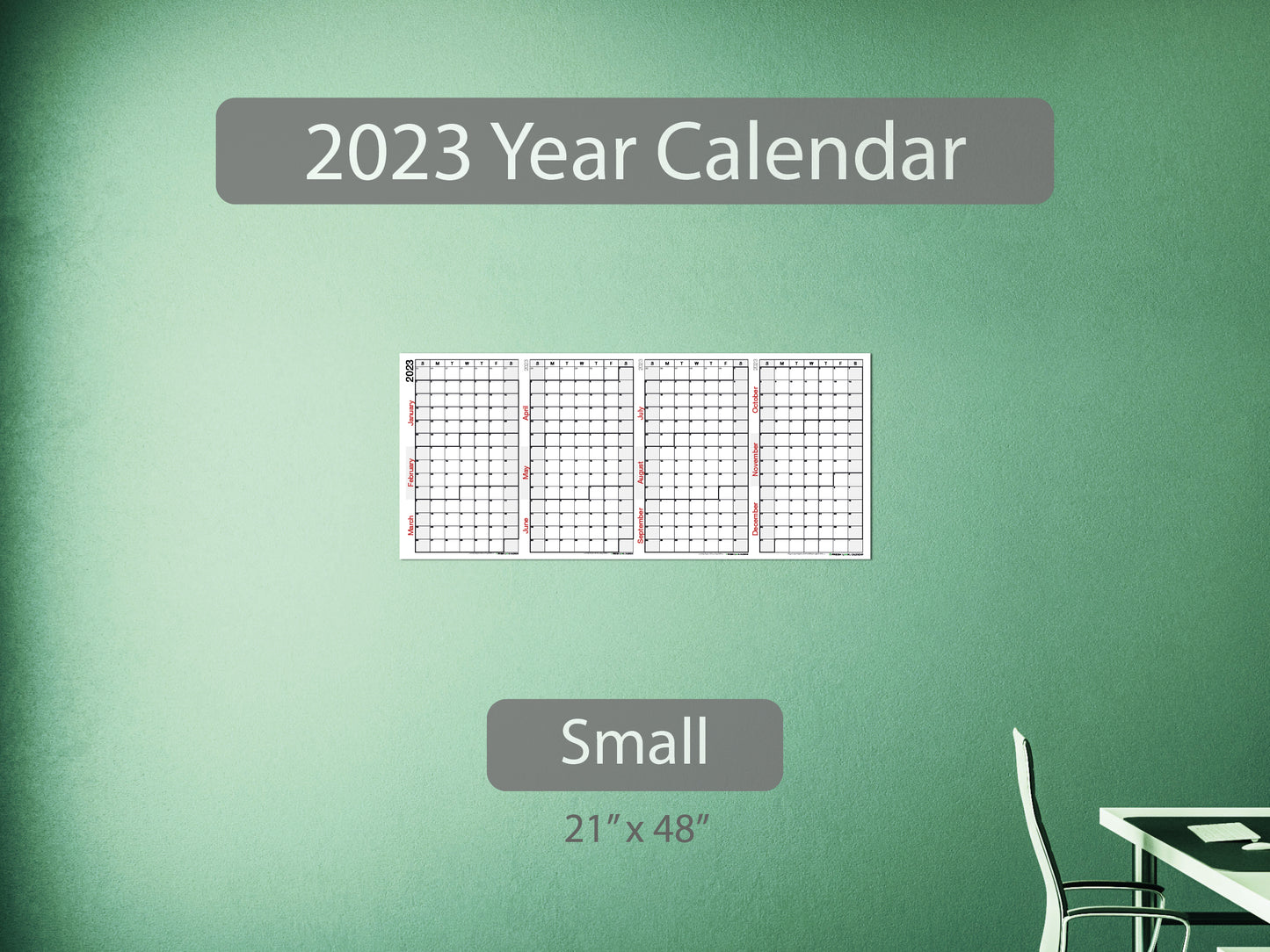 2023 Year Calendar Small